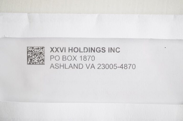 【XXVI HOLDINGS INC】から英語の手紙が届いたけど何？調べました。 ひびとい
